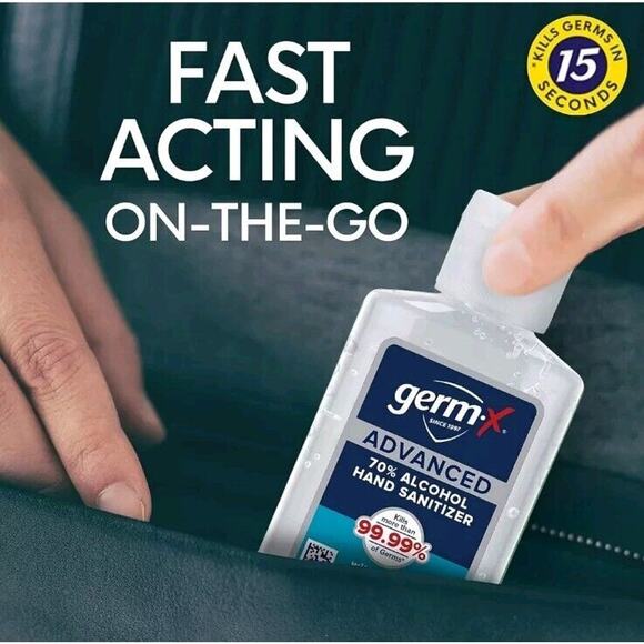 Germ-X Advanced Hand Sanitizer, Non-Drying Moisturizing Clear Gel 28 Count - Picture 5 of 7